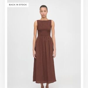 Hill House Cosima Dress Brown Small